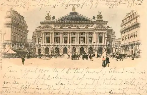 AK / Ansichtskarte Paris L Opera Paris
