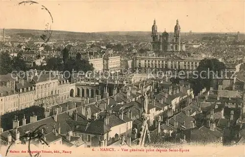 AK / Ansichtskarte Nancy_Lothringen Vue generale prise depuis Saint Epvre Nancy Lothringen