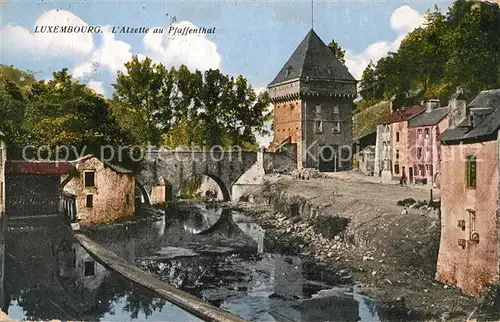 AK / Ansichtskarte Luxembourg_Luxemburg Alzette au Pfaffenthal Luxembourg Luxemburg