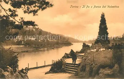 AK / Ansichtskarte Torino Il Po e Parco del Valentino Torino