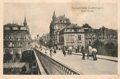 AK / Ansichtskarte Saargemuend Neue Bruecke Saargemuend
