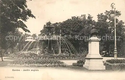 AK / Ansichtskarte Geneve_GE Jardin anglais Geneve_GE