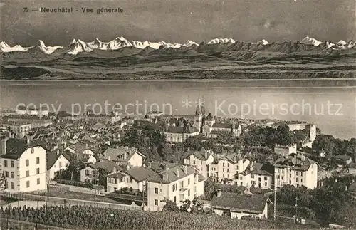 AK / Ansichtskarte Neuchatel_NE Vue generale Neuchatel NE