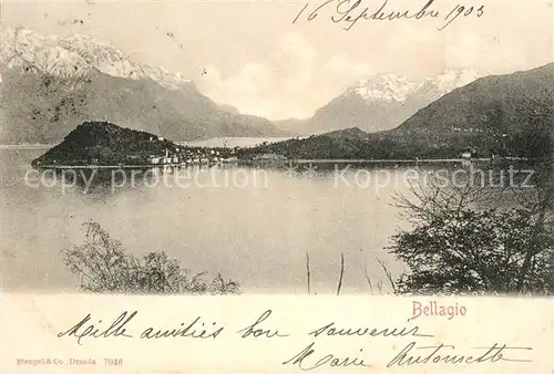 AK / Ansichtskarte Bellagio_Lago_di_Como Panorama Bellagio_Lago_di_Como