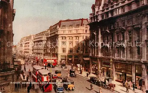 AK / Ansichtskarte London Oxford Circus and Upper Regent Street London