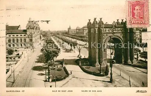 AK / Ansichtskarte Barcelona_Cataluna Salo de Sant Joan Barcelona Cataluna