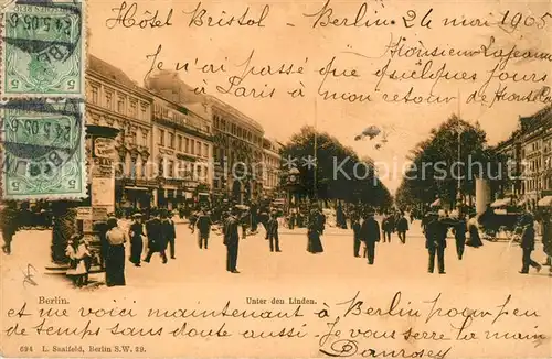 AK / Ansichtskarte Berlin Unter den Linden Berlin