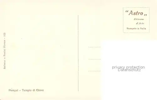 AK / Ansichtskarte Pompei Tempio di Giove Pompei