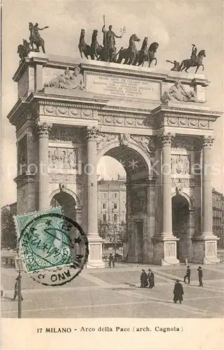 AK / Ansichtskarte Milano Arco della Pace Milano