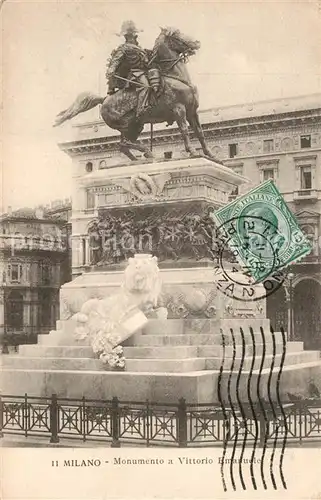 AK / Ansichtskarte Milano Monumento a Vittorio Emanuele Milano