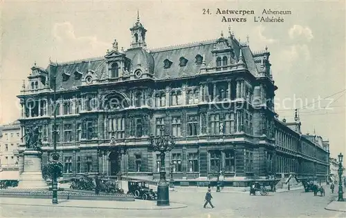 AK / Ansichtskarte Antwerpen_Anvers Atheneum Antwerpen Anvers