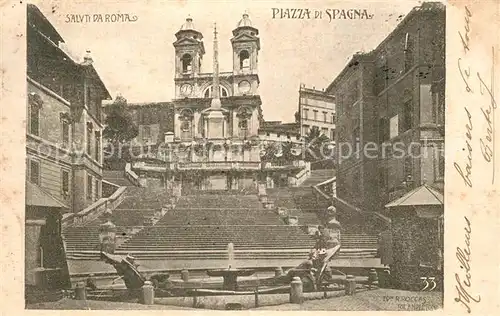 AK / Ansichtskarte Roma_Rom Piazza di Spagny Roma_Rom