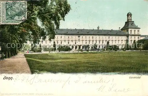 AK / Ansichtskarte Bonn_Rhein Universitaet Bonn_Rhein