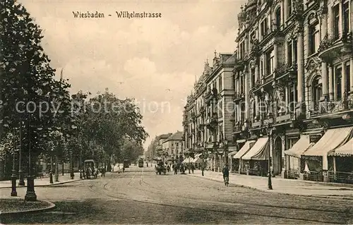 AK / Ansichtskarte Wiesbaden Wilhelmstrasse Wiesbaden