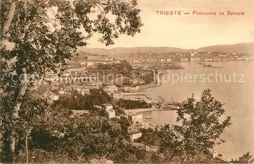 AK / Ansichtskarte Trieste Panorama da Barcola Trieste