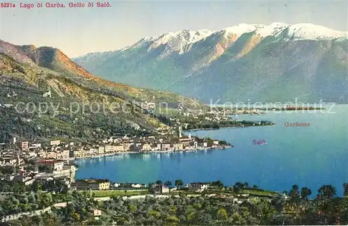AK / Ansichtskarte Salo_Lago_di_Garda Golfo di Salo Salo_Lago_di_Garda