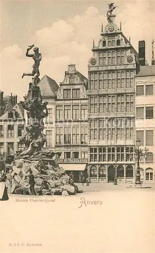 AK / Ansichtskarte Anvers_Antwerpen Maison Charles Quint Anvers Antwerpen