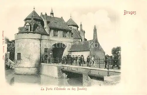 AK / Ansichtskarte Bruges_Flandre La Porte dOstende ou des Baudets Bruges_Flandre