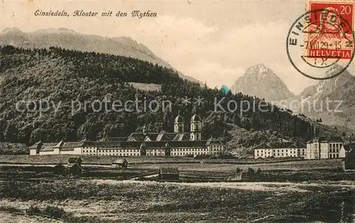 Einsiedeln_SZ Kloster mit den Mythen Einsiedeln SZ