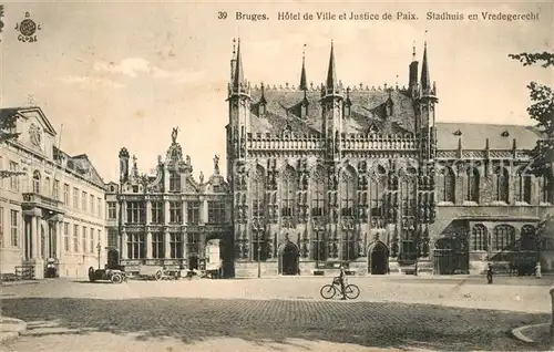 Bruges_Flandre Hotel de Ville et Justice de paix Bruges_Flandre