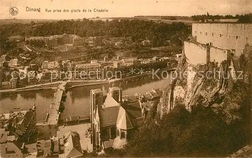 Dinant_Wallonie Vue prise des glacis de la Citadelle Dinant Wallonie