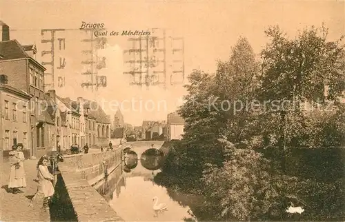 Bruges_Flandre Quai des Menetriers Bruges_Flandre