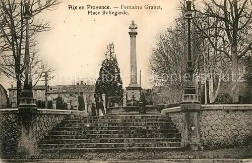 Aix en Provence Fontaine Granet Place Bellegarde Aix en Provence