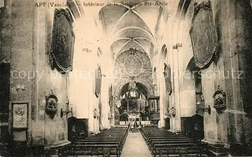 Apt Interieur de la Basilique Ste Anne Apt