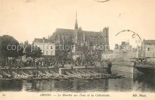 Amiens Marche sur eau Cathedrale Amiens