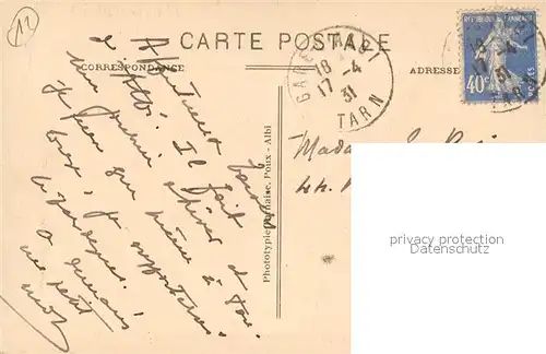 Rodez Panorama pris a travers la balustrade du Clocher Rodez