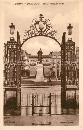 Dijon_Cote_d_Or Place Darcy Statue Francois Rude Dijon_Cote_d_Or