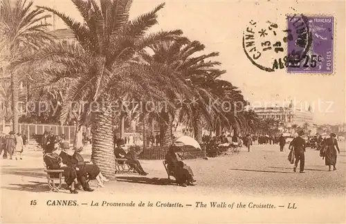 Cannes_Alpes Maritimes Promenade de la Croisette  Cannes Alpes Maritimes