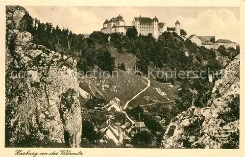 Harburg_Schwaben Schloss Panorama Fliegeraufnahme Harburg Schwaben