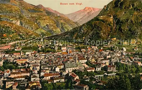 Bozen_Suedtirol Blick vom Virgl Bozen Suedtirol