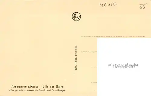 Anseremme L Ile des Bains Panorama Anseremme