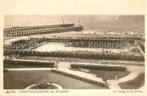 Trouville sur Mer Reine des Plages Plage Jetees Trouville sur Mer