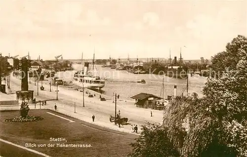 Stettin_Szczecin Blick von der Hakenterrasse Stettin Szczecin