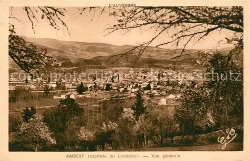 Ambert Capitale du Livradois Panorama Ambert