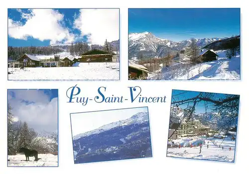 Puy Saint Vincent Winterlandschaften Puy Saint Vincent