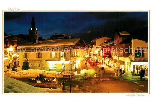 Megeve Nachtaufnahme Megeve