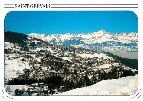 Saint Gervais les Bains Winterlandschaft Saint Gervais les Bains