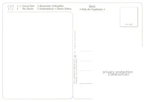 Greiz_Thueringen Greizer Park Alte Wache Binsenteich Schlossblick Friedensbruecke Greiz Thueringen