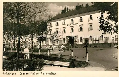 Johannisbad_Riesengebirge Warm Springs Sudetengau Johannisbad_Riesengebirge