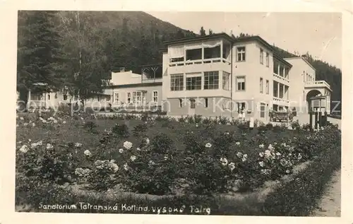 Tatranska_Lomnica Sanatorium Tatranska Kotlina Tatranska Lomnica