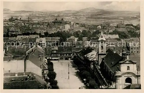 Bruex_Most_Sudetengau Blickueber die Stadt Marktplatz Kirche Bruex_Most_Sudetengau