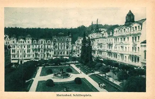 Marienbad_Tschechien_Boehmen Schillerplatz Kurhotels Marienbad_Tschechien
