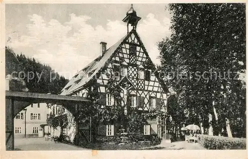 Pirkenhammer Hotel Schuetzenmuehle Fachwerkhaus Pirkenhammer