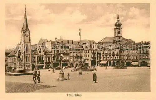 Trautenau_Tschechien Marktplatz Kirche Trautenau Tschechien
