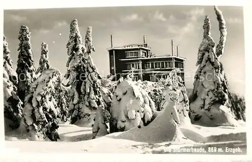 Teplice Stuermerbaude Winterlandschaft Erzgebirge Teplice