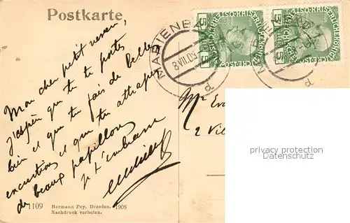 Marienbad_Tschechien_Boehmen Teilansicht mit Cafe Egerlaender Marienbad_Tschechien